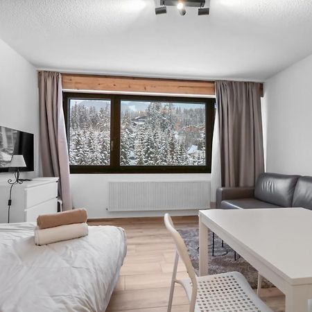 Studio Cosy Au Centre De Crans-Montana Bagian luar foto