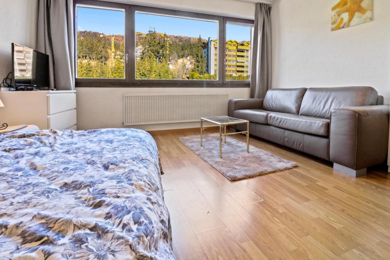 Studio Cosy Au Centre De Crans-Montana Bagian luar foto