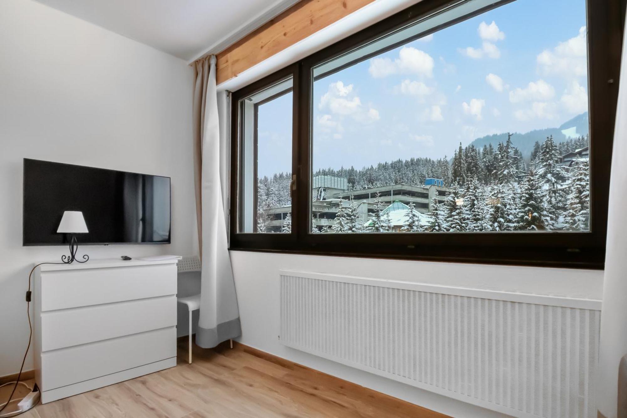 Studio Cosy Au Centre De Crans-Montana Bagian luar foto